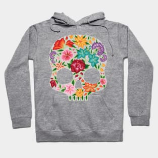 Mexican Embroidery Style Skull Design from Oaxaca, México Hoodie